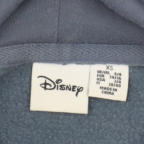 Disney Women’s Blue Pullover Hoodie XS - Stitch Character