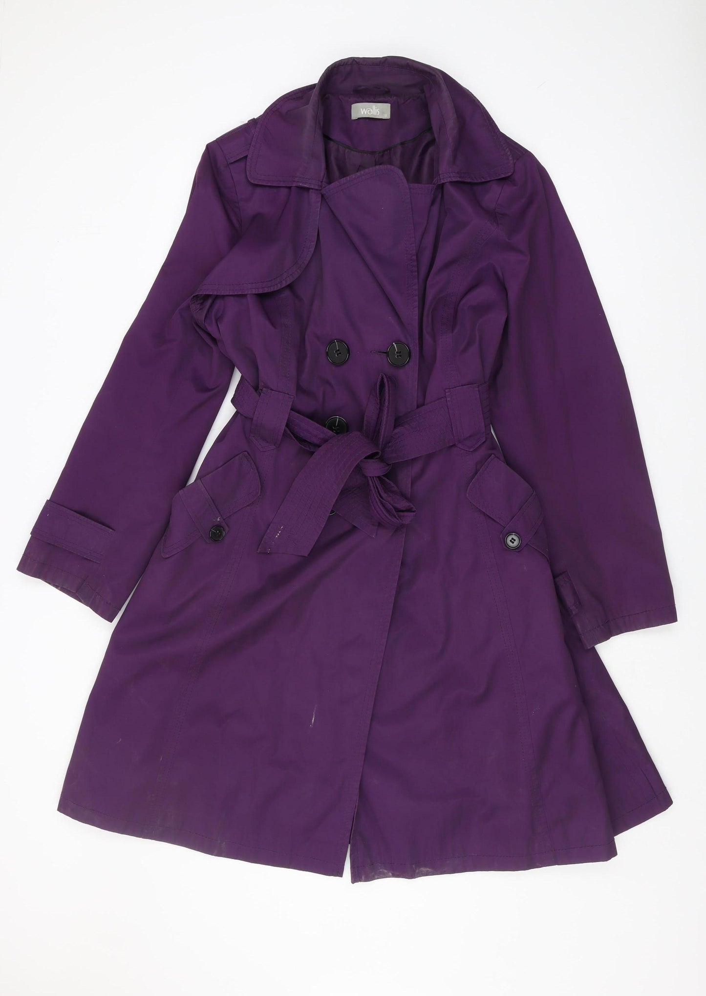 Wallis Women's Purple Trench Coat Size 18