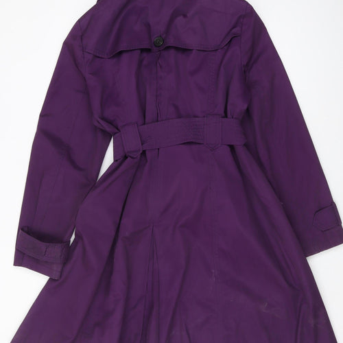 Wallis Women's Purple Trench Coat Size 18