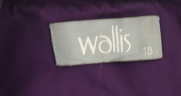 Wallis Women's Purple Trench Coat Size 18