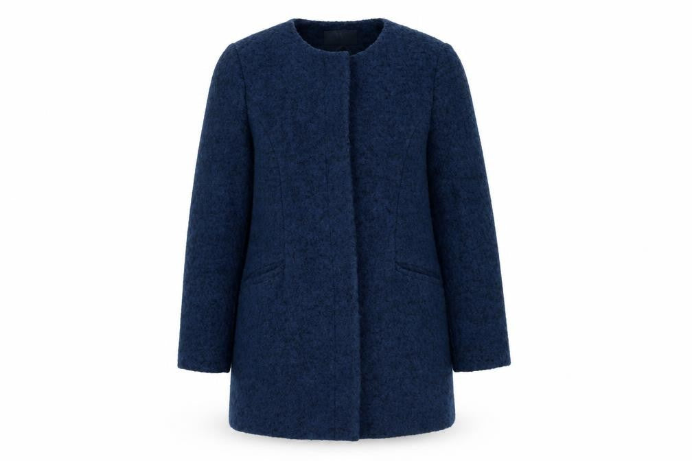 BHS Women's Blue Mid-Length Coat Size 16
