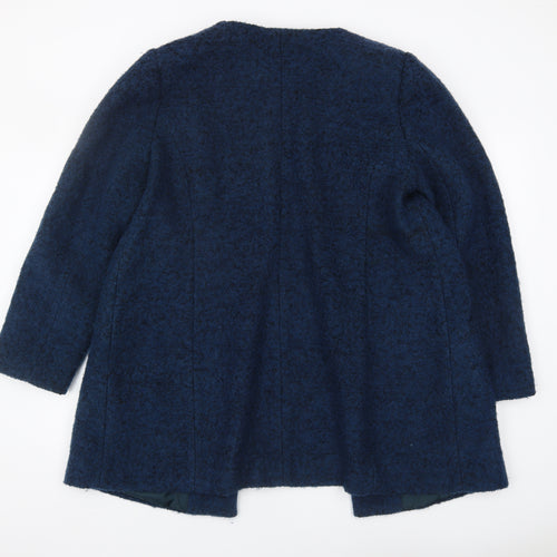 BHS Women's Blue Mid-Length Coat Size 16