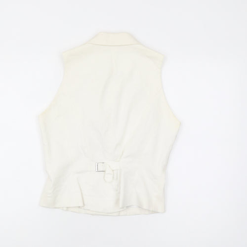 Next Women's Ivory Double-Breasted Suit Waistcoat Size 12