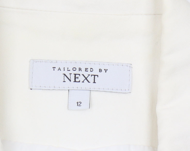 Next Women's Ivory Double-Breasted Suit Waistcoat Size 12