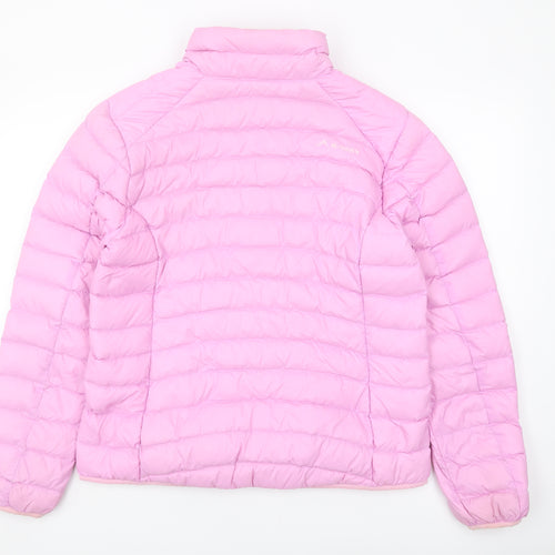 K-Way Women's Pink Puffer Jacket L Lightweight