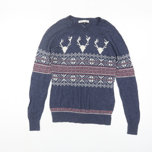 Maison de Nimes Women's Blue Christmas Jumper XS