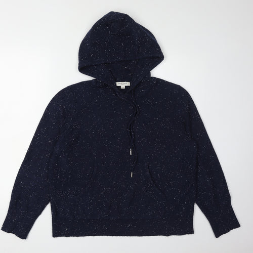Great Plains Women's Blue Pullover Hoodie Jumper, Size 8