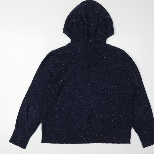 Great Plains Women's Blue Pullover Hoodie Jumper, Size 8