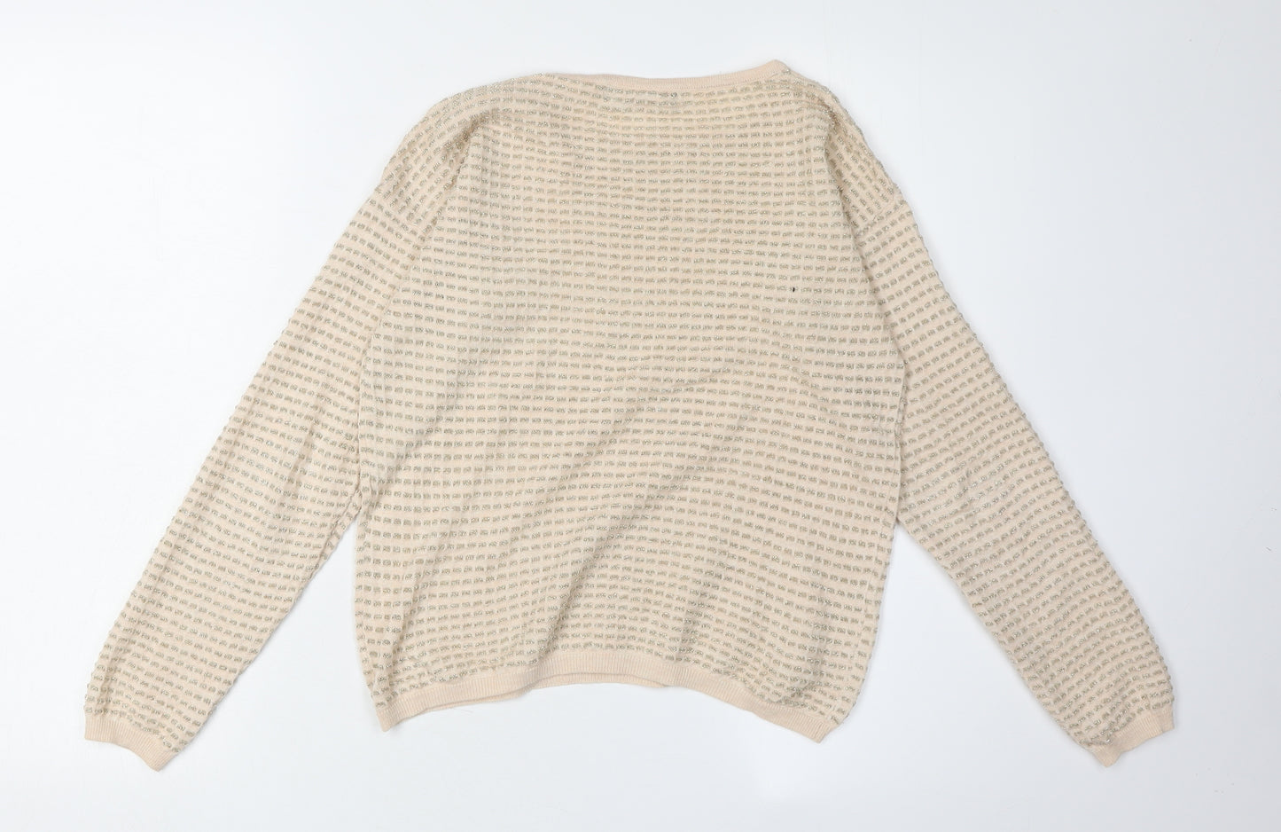 Mango Women's Beige Pullover Jumper, Size S