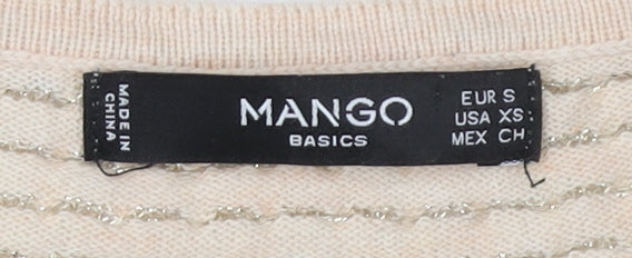 Mango Women's Beige Pullover Jumper, Size S