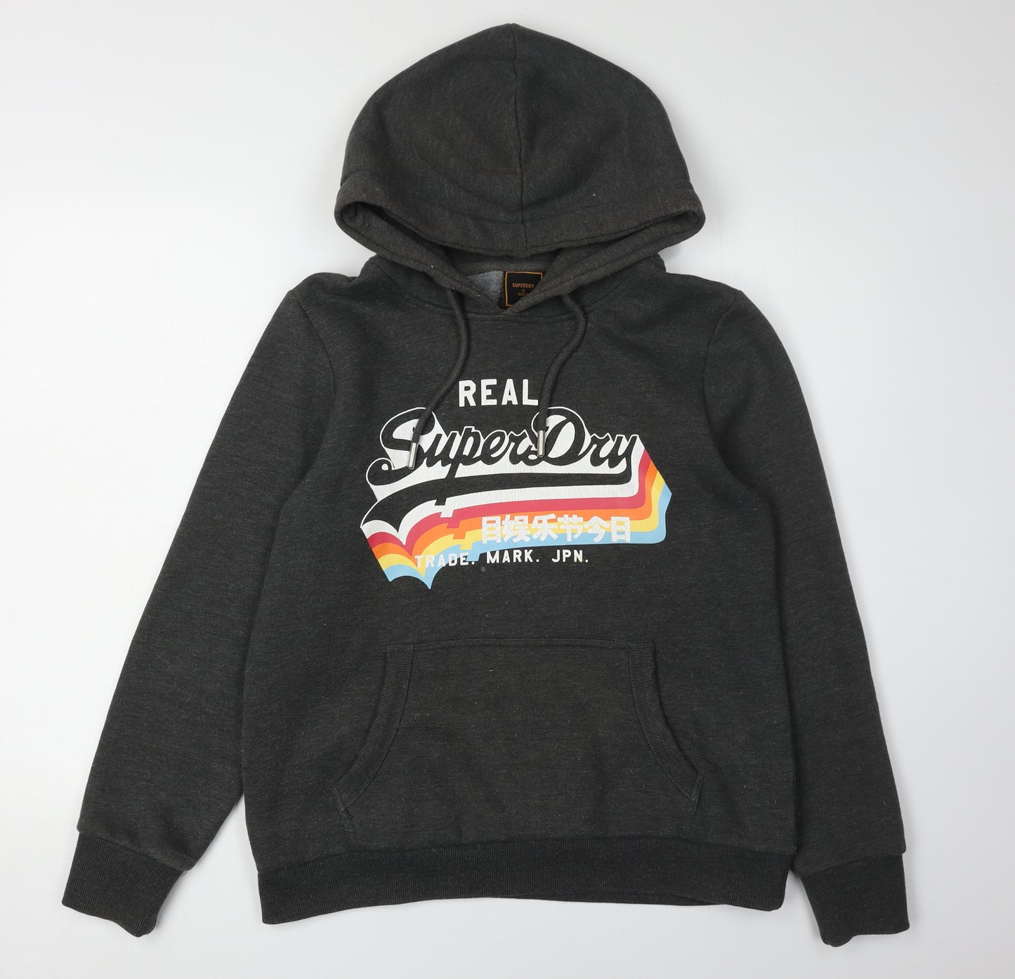 Superdry Women's Black Hoodie, UK 16, Casual Pullover