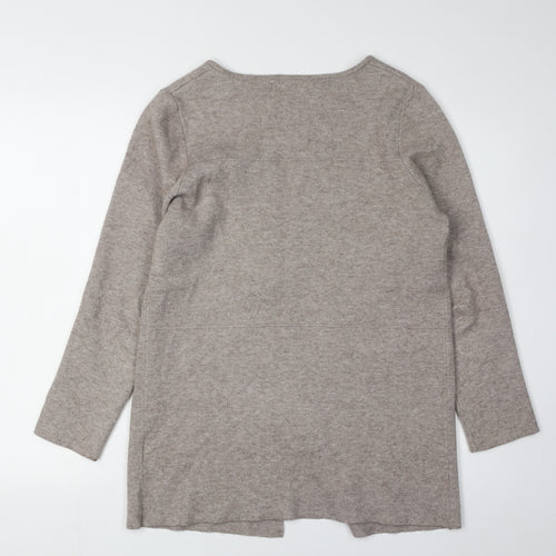 Sfera Women's Beige Cardigan, Size 8, Wool Blend, Casual
