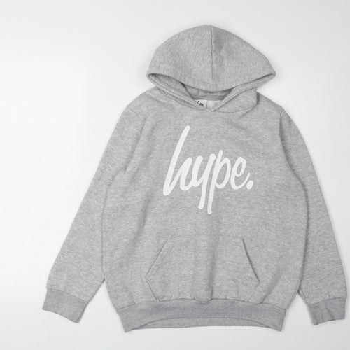 Hype Boys Grey Hoodie - 11-12 Years, Pullover Style