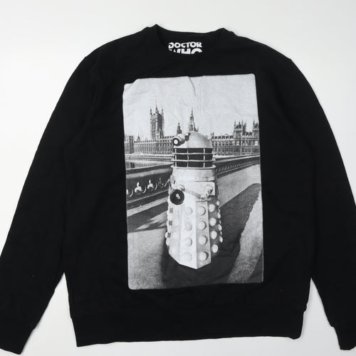 Doctor Who Men's Black 2XL Pullover Sweatshirt
