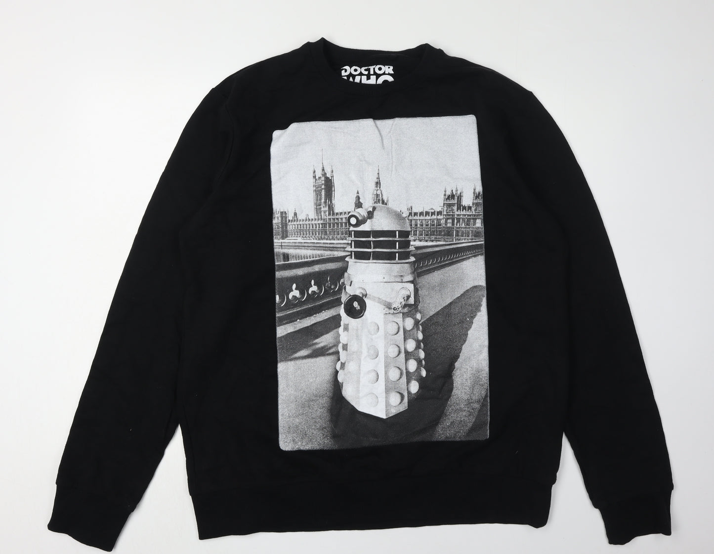 Doctor Who Men's Black 2XL Pullover Sweatshirt
