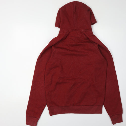 Jack Wills Men's Red Hoodie XS Pullover Logo