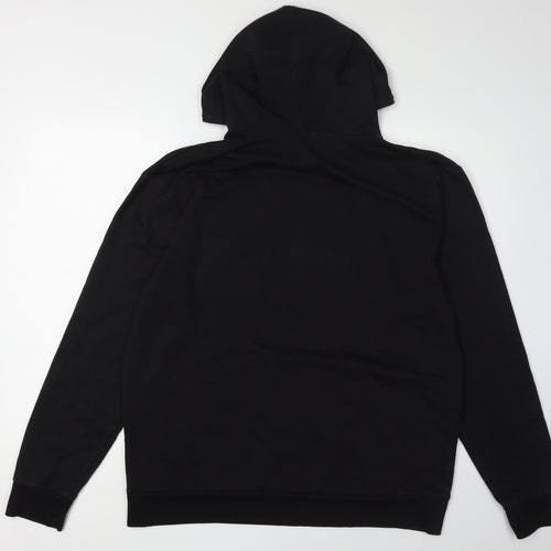 PrettyLittleThing Women's Black Pullover Hoodie M