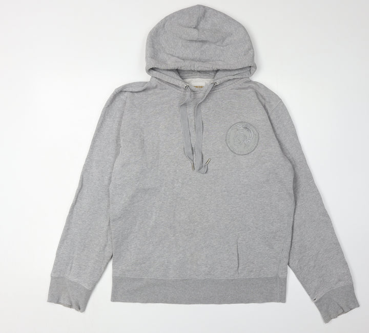 Diesel Men's Grey Pullover Hoodie M Classic Style