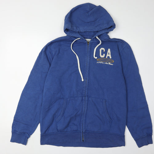 Old Navy Men's Blue Full Zip Hoodie - Large