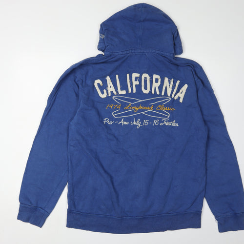 Old Navy Men's Blue Full Zip Hoodie - Large