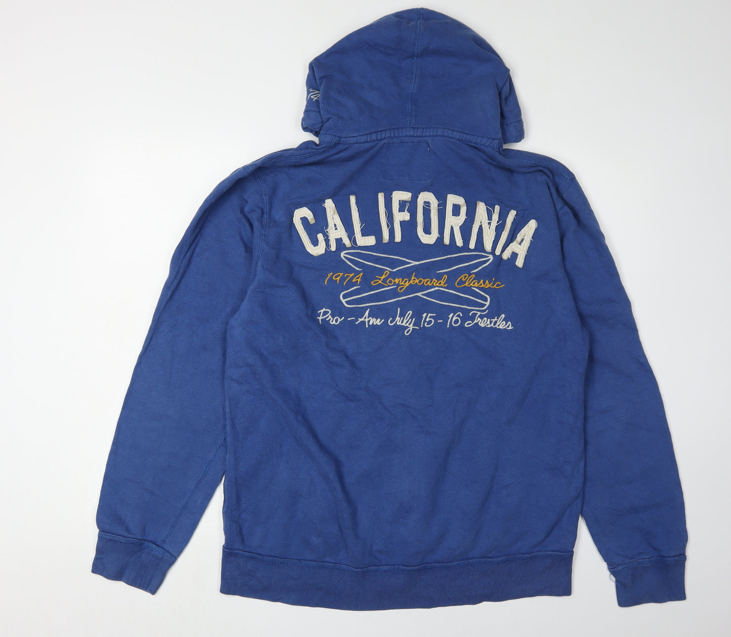 Old Navy Men's Blue Full Zip Hoodie - Large