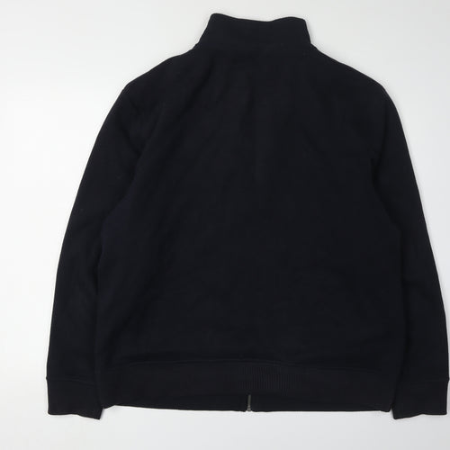 Marks and Spencer Men's Black XL Full Zip Sweatshirt