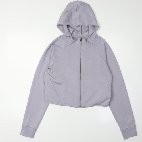 Gilly Hicks Women's Grey Full Zip Hoodie - Size S