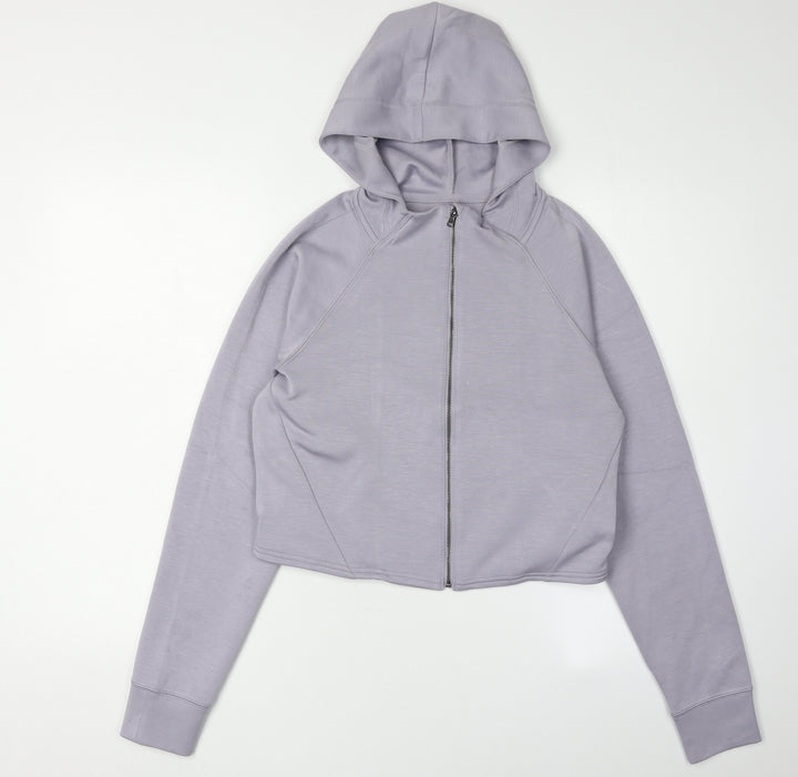 Gilly Hicks Women's Grey Full Zip Hoodie - Size S