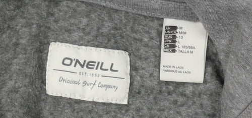 O'Neill Grey Unisex Hoodie M Full Zip Casual