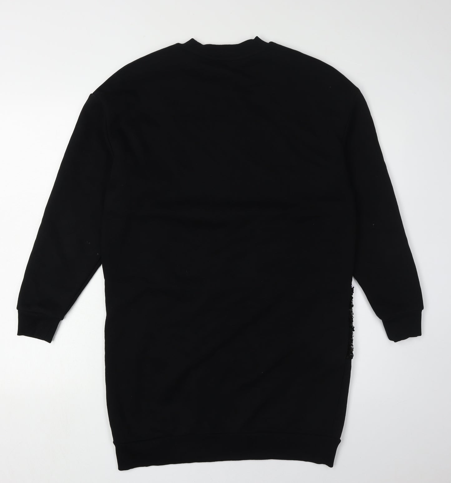 River Island Women's Black XS Sequin T-Shirt Dress