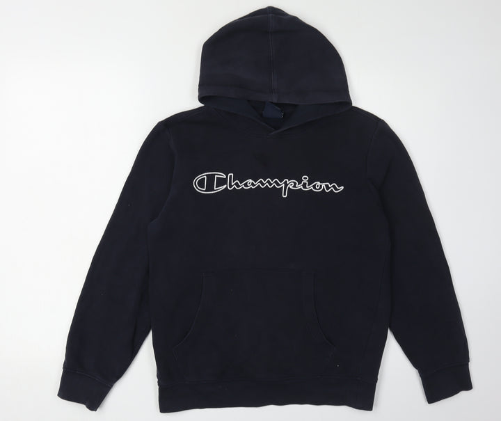 Champion Boys Black Hoodie Pullover, Size 13-14 Years