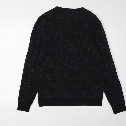 Topman Men's Black Pullover Sweatshirt - Size S