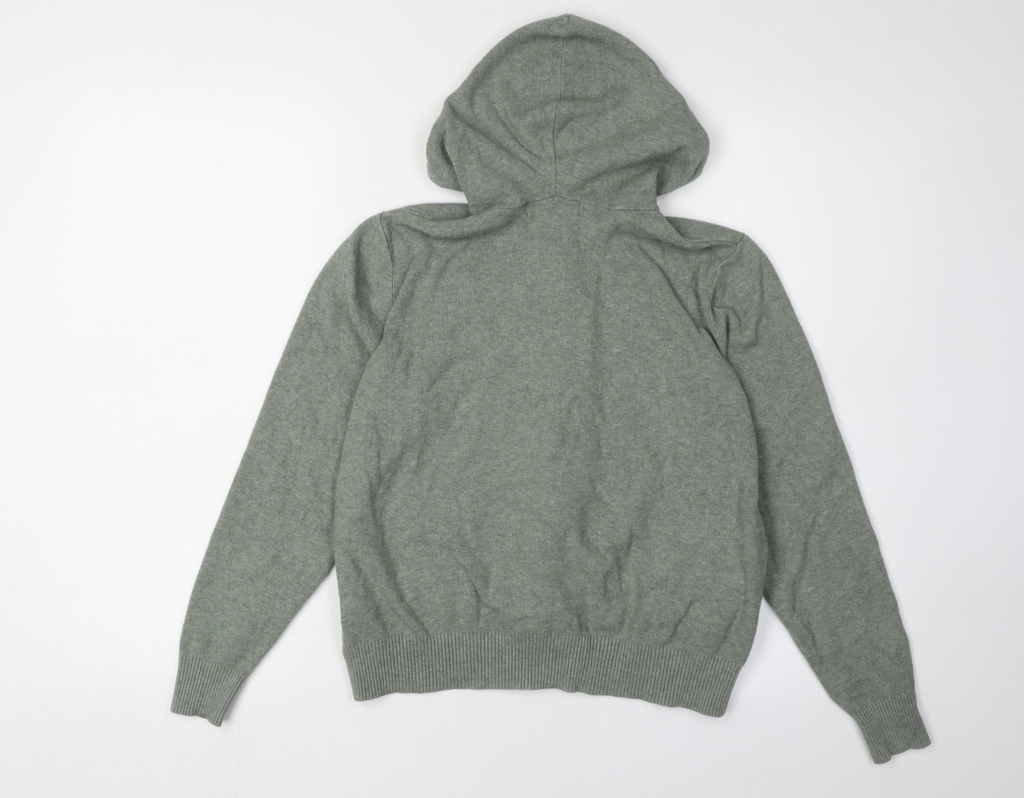 Marks and Spencer Women's Green Full Zip Hooded Jumper M