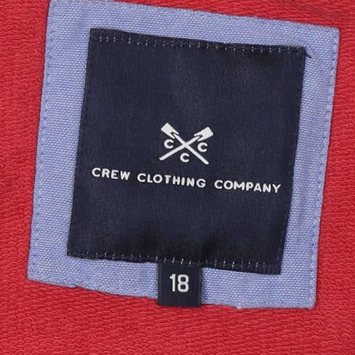 Crew Clothing Women’s Red Sweatshirt Pullover Size 18
