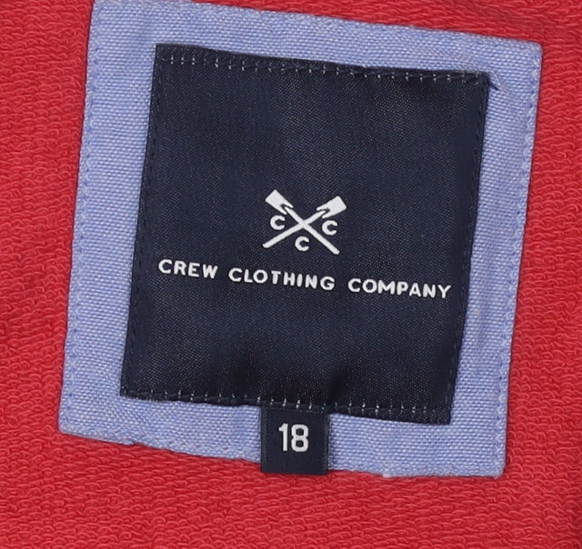 Crew Clothing Women’s Red Sweatshirt Pullover Size 18