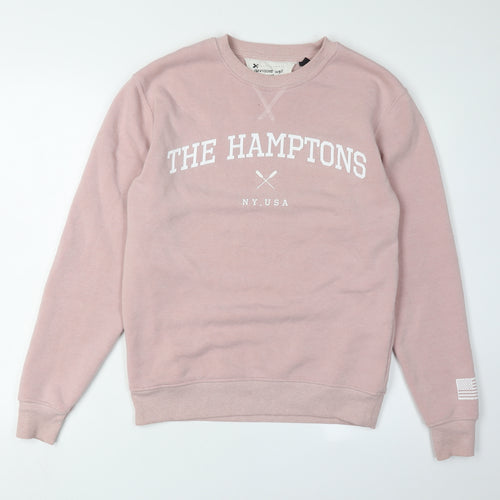 Topshop Women's Pink Pullover Sweatshirt Size 8