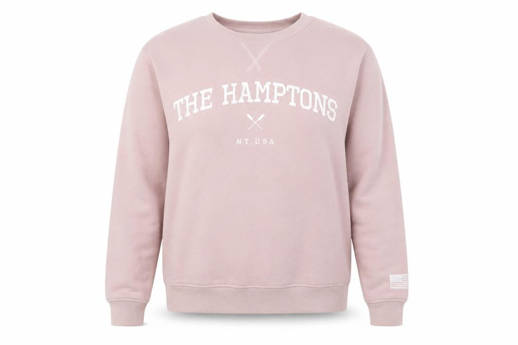 Front view of Topshop Women's Pink Pullover Sweatshirt, size 8