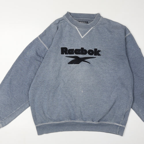 Reebok Men’s Blue Pullover Sweatshirt Medium