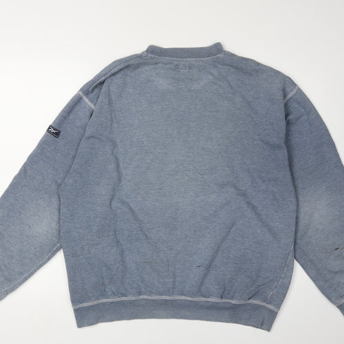Reebok Men’s Blue Pullover Sweatshirt Medium