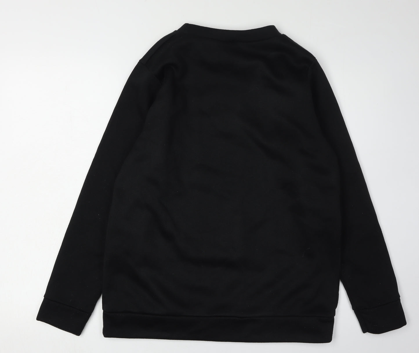 Disney Women's Black Donald Duck Sweatshirt Size 10/12