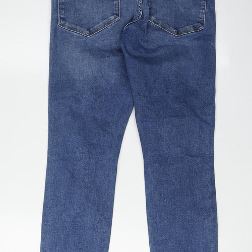 H&M Men's Blue Distressed Skinny Jeans M
