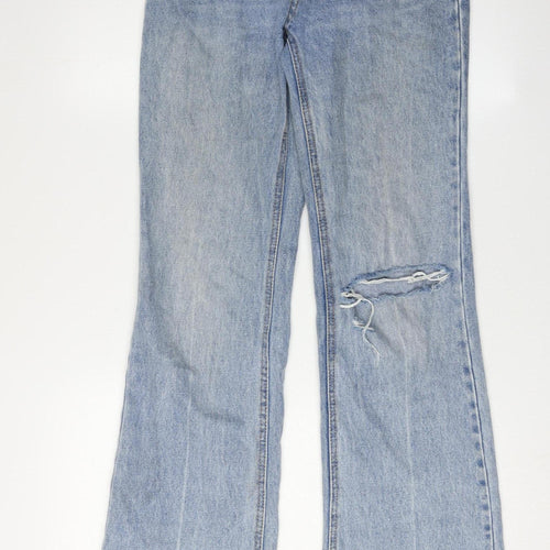 Stradivarius Women's Blue Flared Jeans Size 6