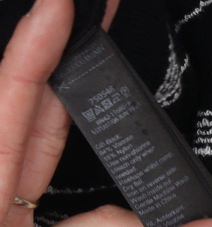 Monsoon Women's Black S Geometric Knit Dress