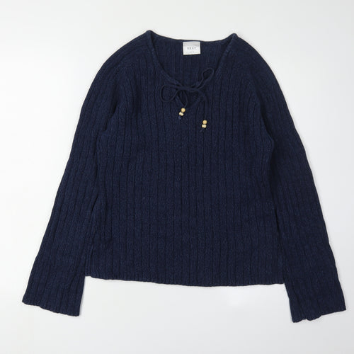 Next Women's Blue Cable Knit Pullover Jumper Size 15