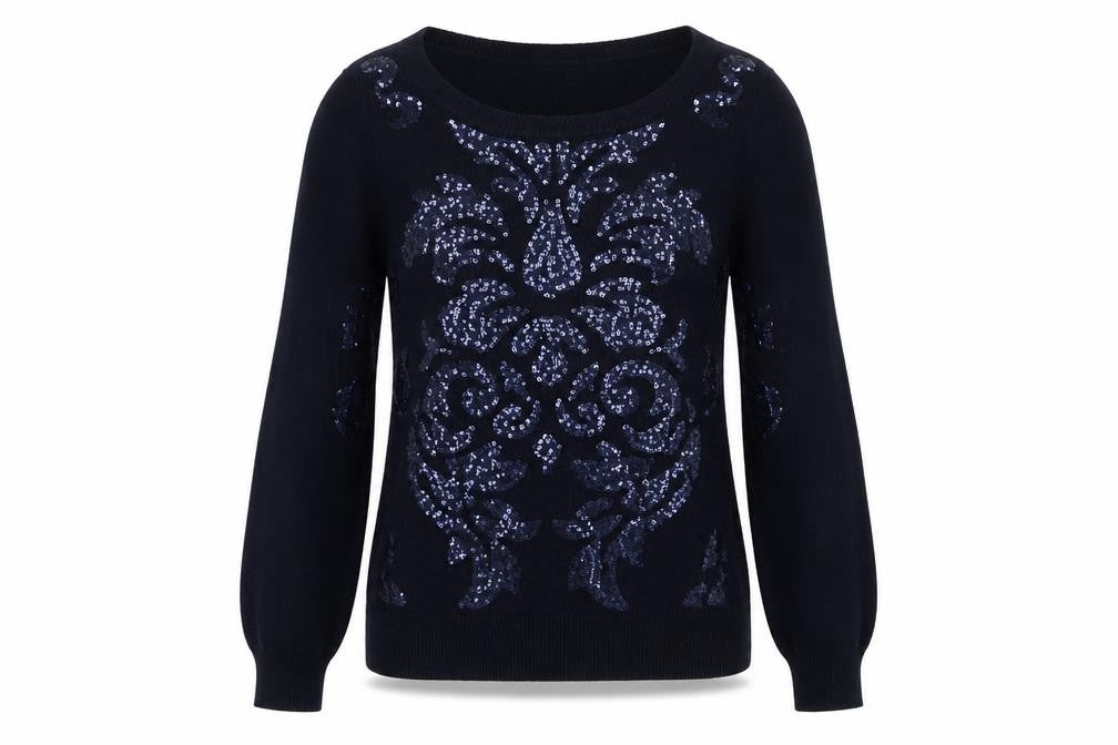 Monsoon Women's Black Pullover Jumper, Size S
