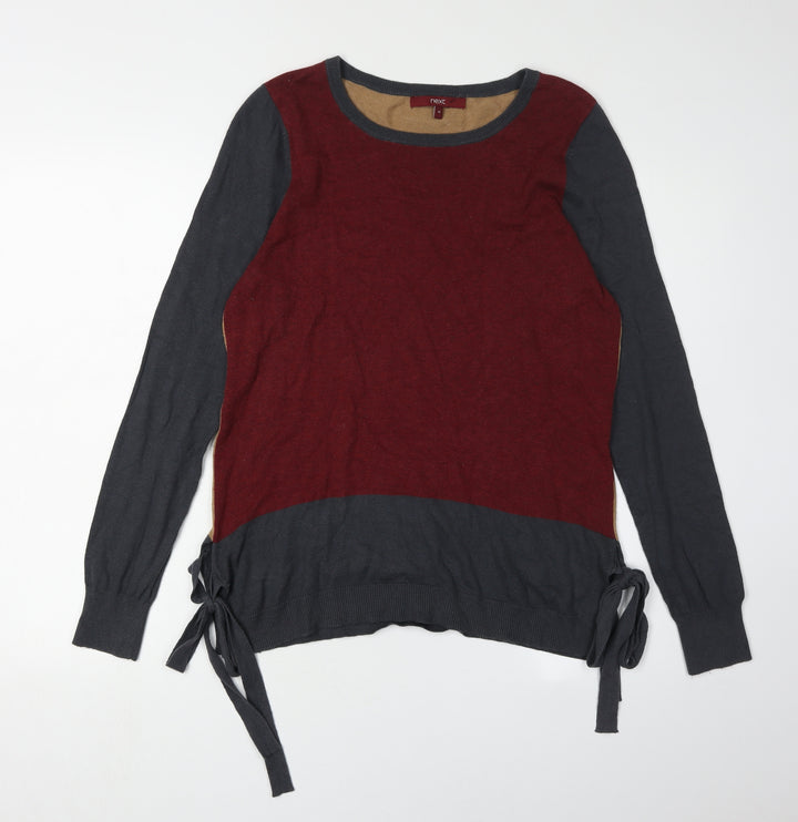 Next Women's Multicoloured Knit Pullover Jumper Size 10