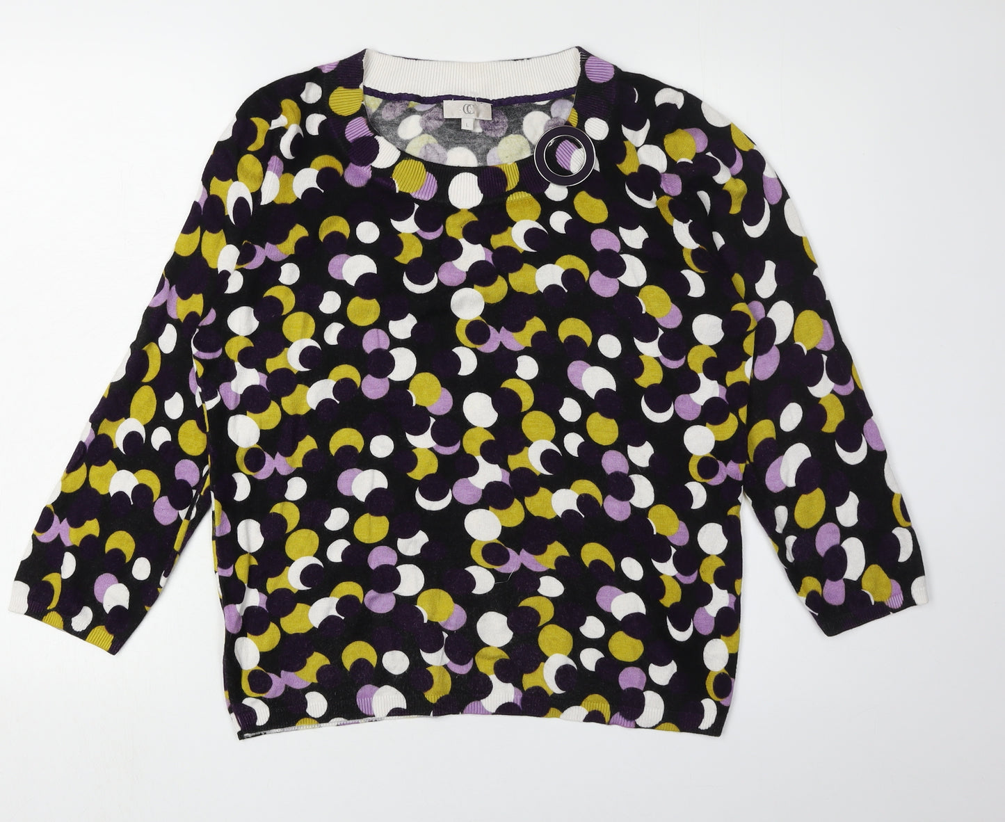 CC Women’s Multicoloured Geometric Pullover Jumper L