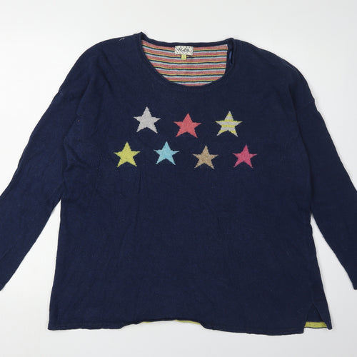 Heyton Women's Blue Star Pullover Jumper M
