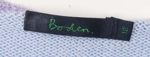 Boden Women's Blue Cardigan, Size 12, Linen-Cotton