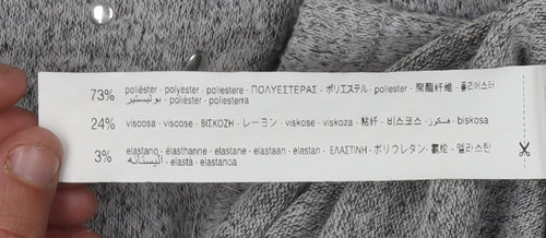 Zara Women Grey Long Sleeve Dress - Size 8